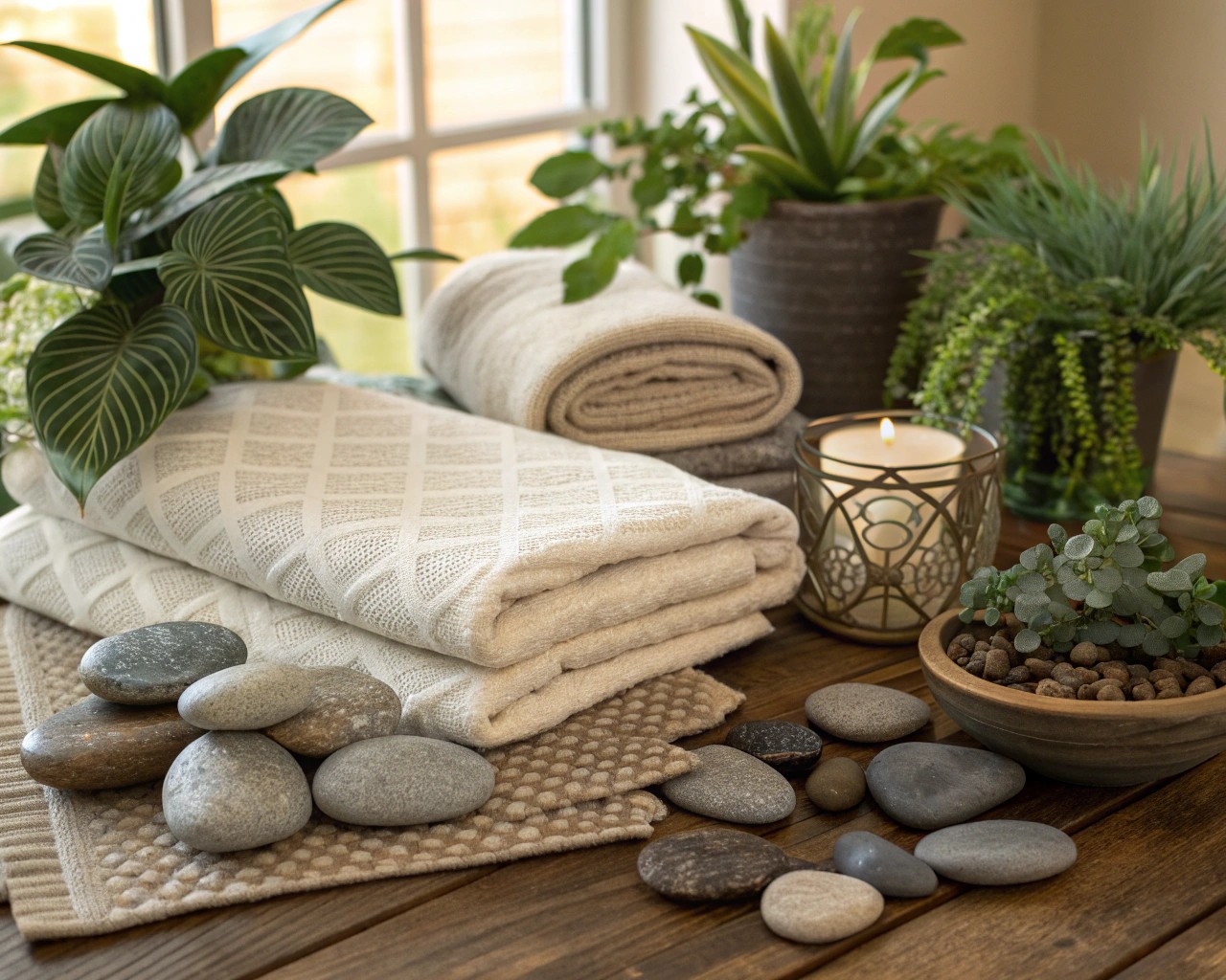 The interplay of textures enhances design complexity and interest.