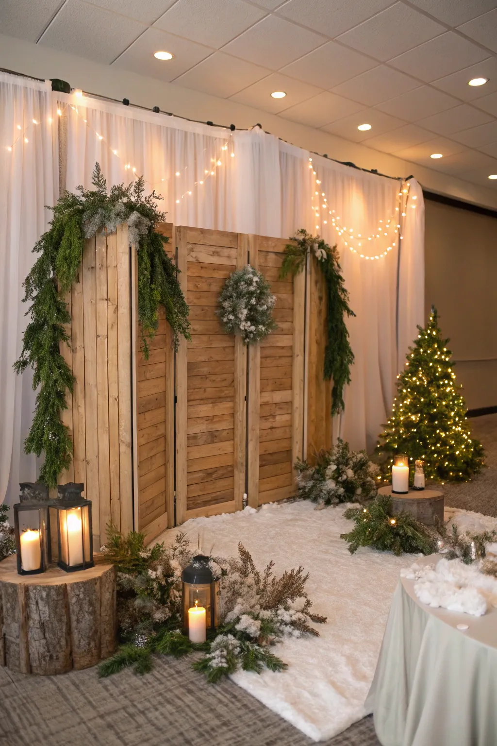 17+ Stunning Backdrop Ideas for Christmas Parties