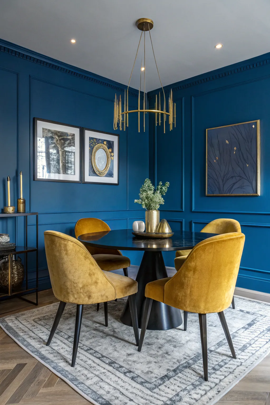 18+ Elegant Blue Dining Room Ideas