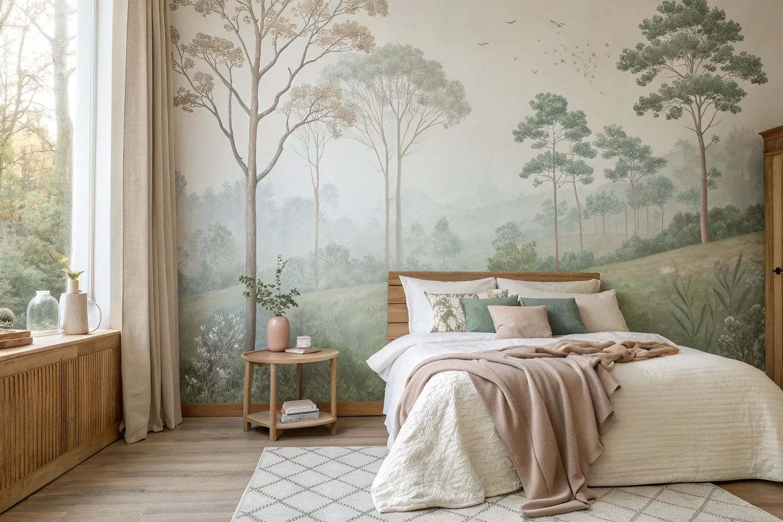 15+ Inspiring Bedroom Wall Mural Wallpaper Ideas