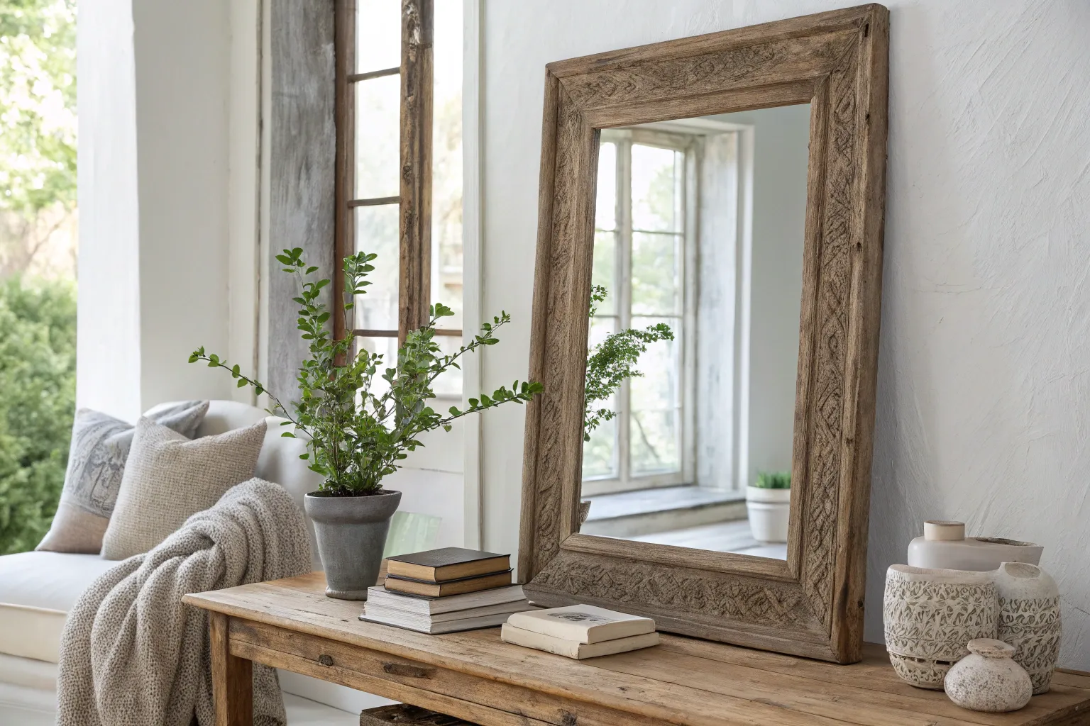 19+ Charming Rustic Mirror Ideas for Your Home